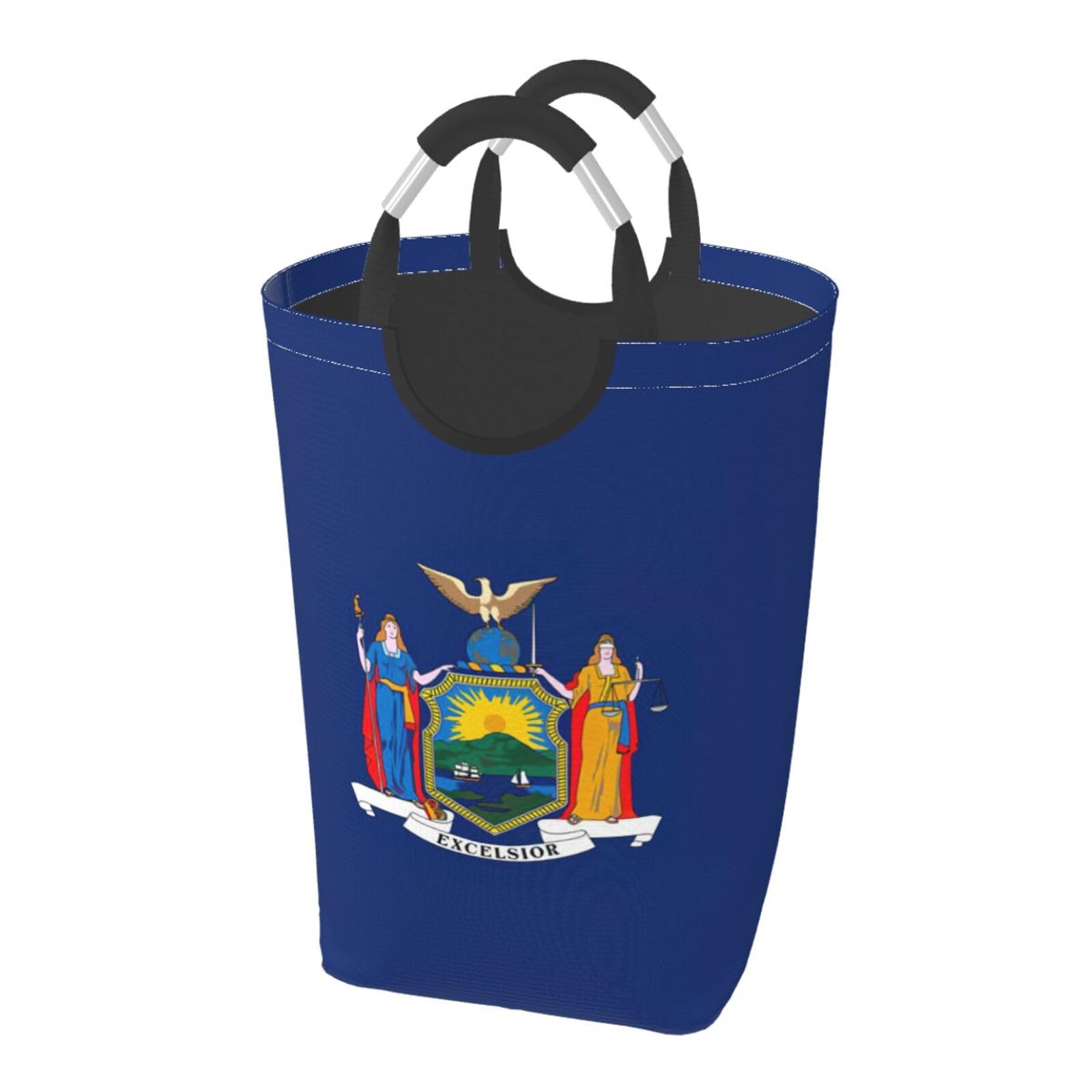 Grand sac à linge pliable style dortoir étudiant motif New York