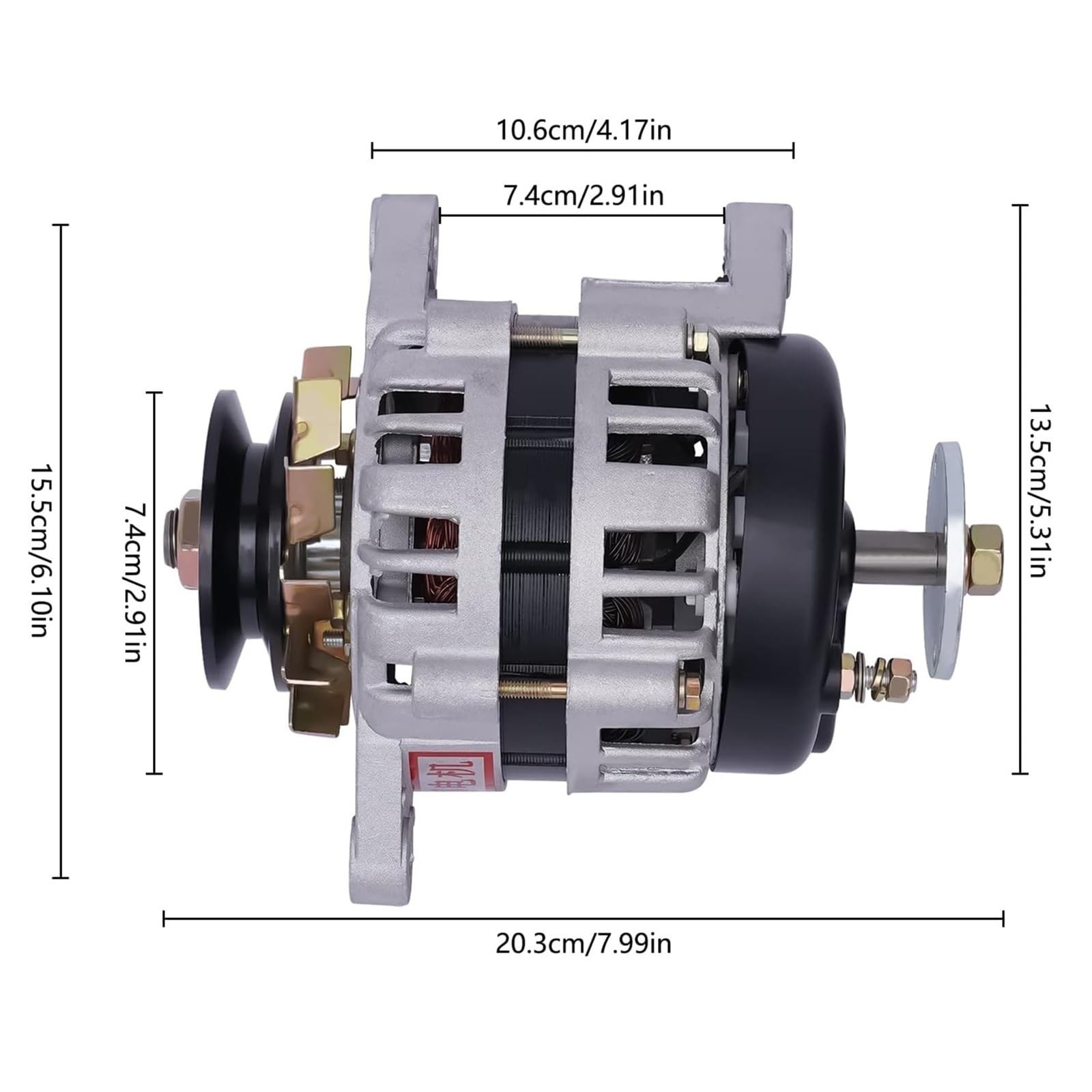 2000W Permanentmagnet DC Generator, Low RPM Brushless Generator mit Spannungsregler für landwirtschaftliche Fahrzeug-Beleuchtungssysteme