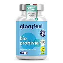 Fermenti Lattici Probiotici Bio,180 Capsule, con 21 Ceppi Batterici Vivi e Inulina Bio, 20 Miliardi CFU, Integratore per la Salute della Flora Intestinale, senza Lattosio