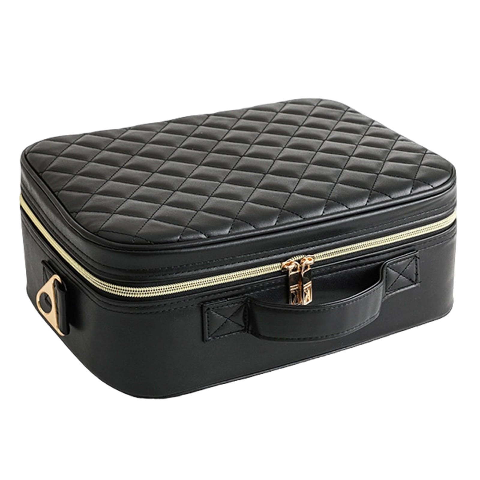 Reisefreundlicher Kosmetikkoffer aus Eva mit Abnehmbarer, Black