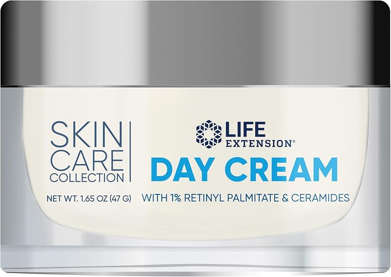 Creme facial Life Extension Skin Care Collection Day Cream com chá verde, 47 g