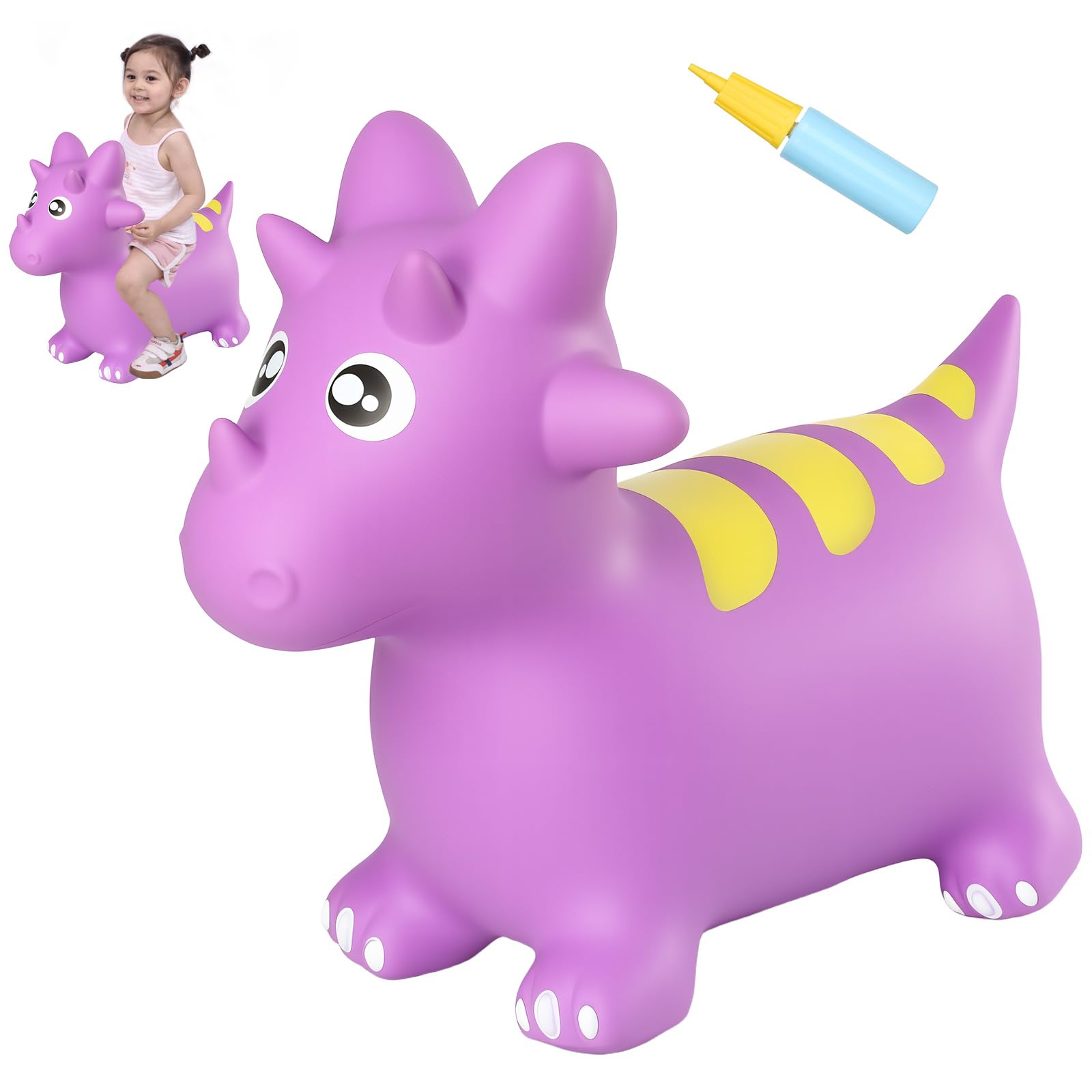 INPANY Bouncy Horse, Dinosaur Hopper Toys for Boys, Gifts Toy for Kid