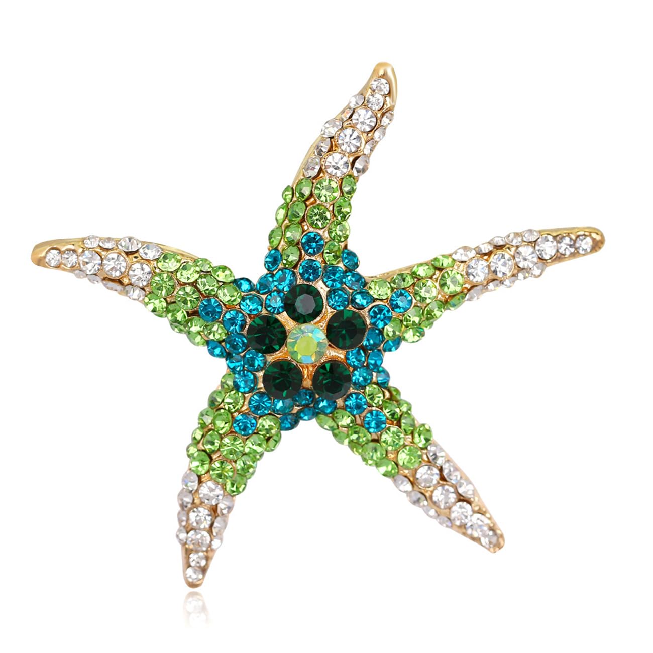 FAIRYGATE Rhinestone Brooch Clothing Jewellery Accessories Fashion Elegant Shiny Crystal Teardrop Brooches Wreath Pendent Lapel Pin，B36 — view 12