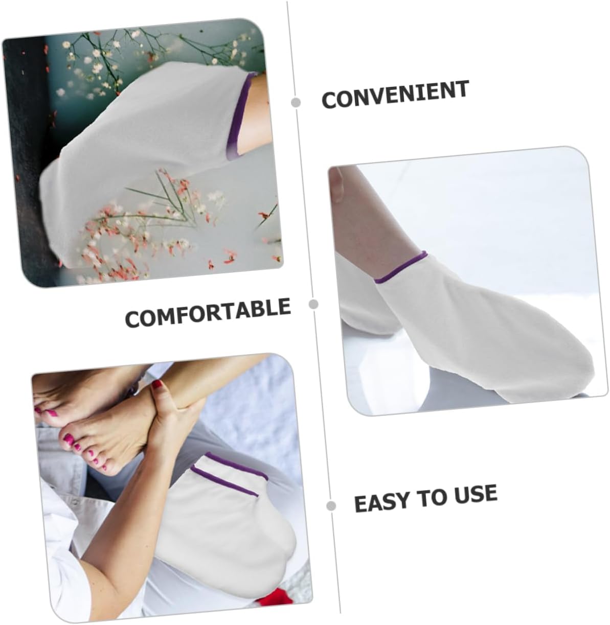 VICASKY Paraffin Wax Therapy Foot Covers 1 Pair Moisturizing Spa Sleeves for Professional Foot Care