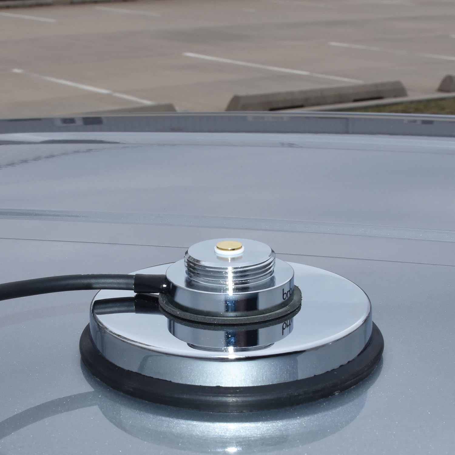 Tram-Browning BR-1030-UHF 3-5/8-In. NMO Magnet Mount with Rubber Boot and Preinstalled UHF PL-259 Connector, Chrome