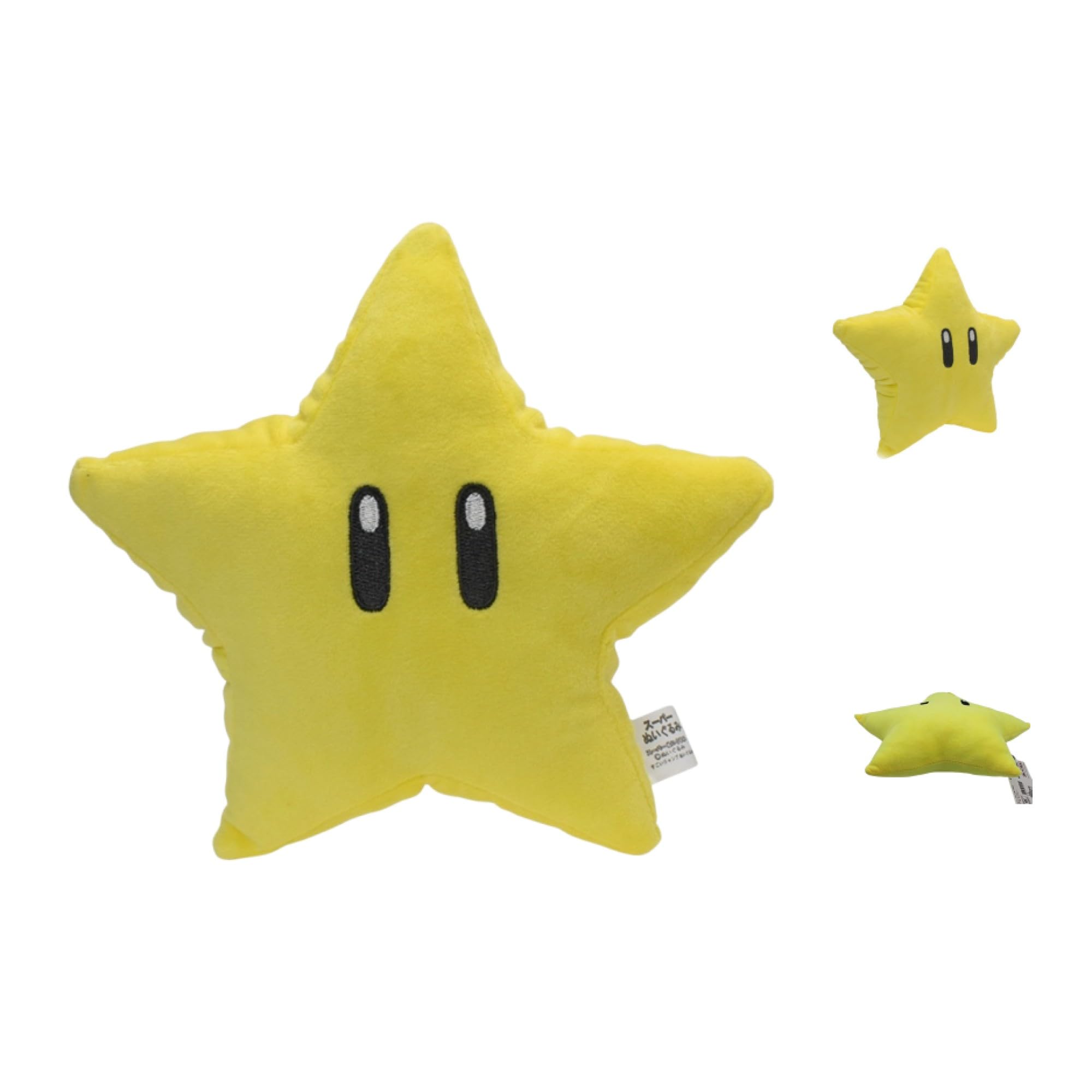 Cuscino in peluche Super Invincible Star – Morbido e coccoloso Mario Starman Cartoon Plushie per bambini, adolescenti e giocatori, decorazione da collezione per la stanza dei giochi Bros
