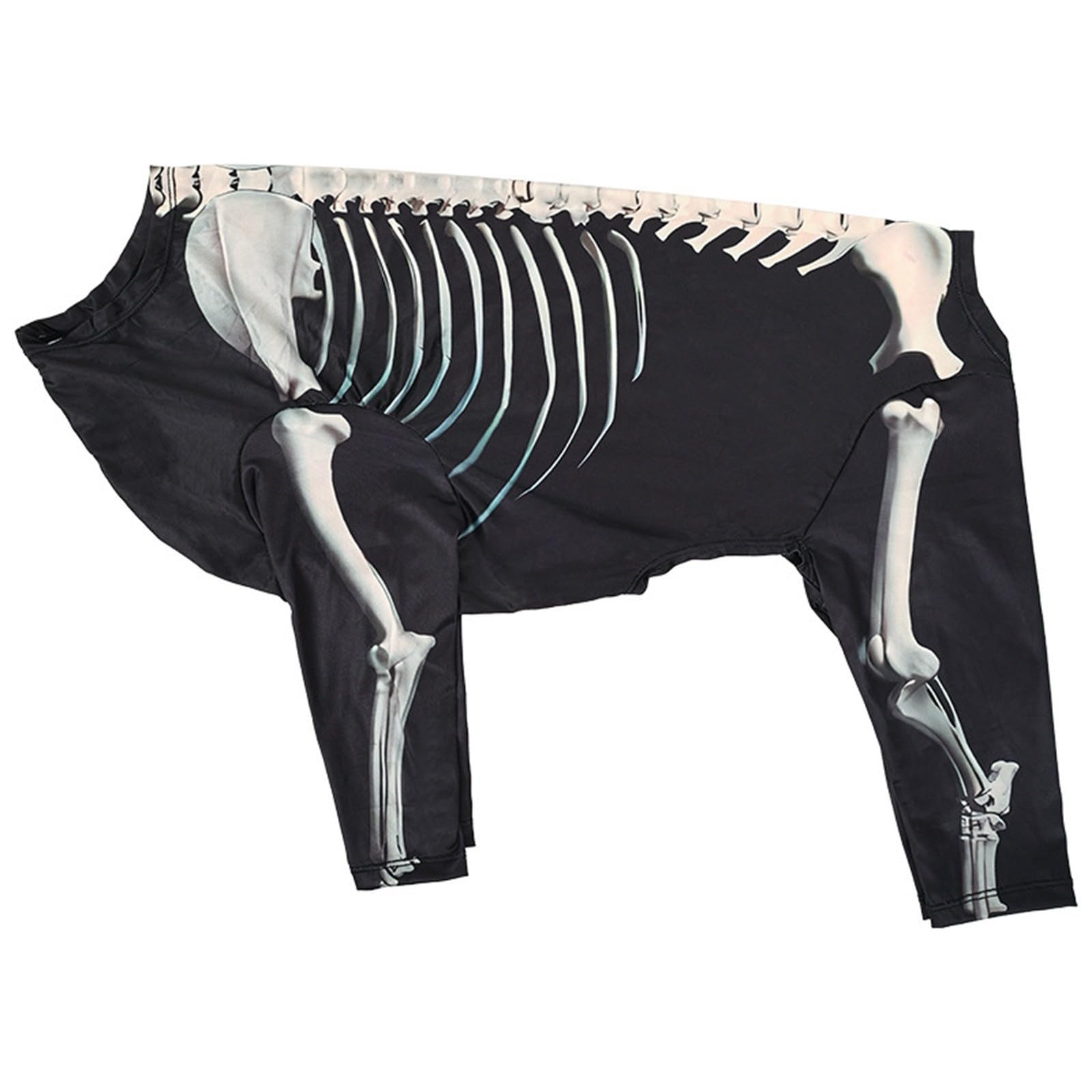 Halloween Dog Skeleton Costumes, Large Dog Bodysuit Apparel Outfits, Dogs Jumpsuit Skeleton Costume 4 Leg Sweatshirt for Small Large Dogs (A, M)