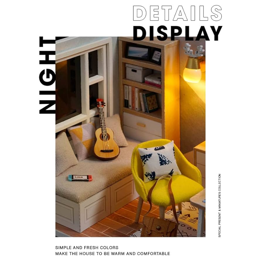 ドールハウス完成品オーダー。1/32サイズサンシャインくまさんルーム ドールハウス完成品オーダー。1/32サイズサンシャインくまさん