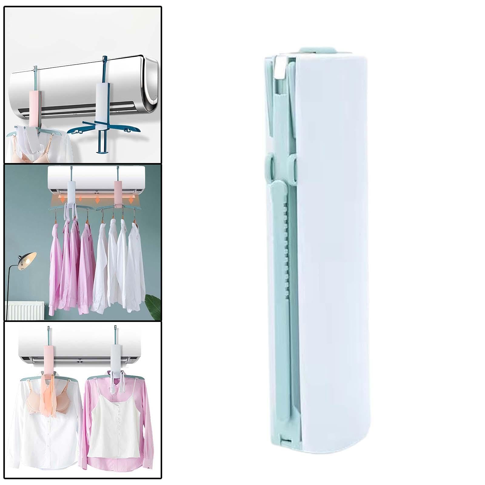 3 Tendederos Plegables, Tendedero Telescópico Compacto con Ganchos Metálicos Resistentes, Ideal para Viajes, Acampadas, Estancias en Climas Fríos Y Ll