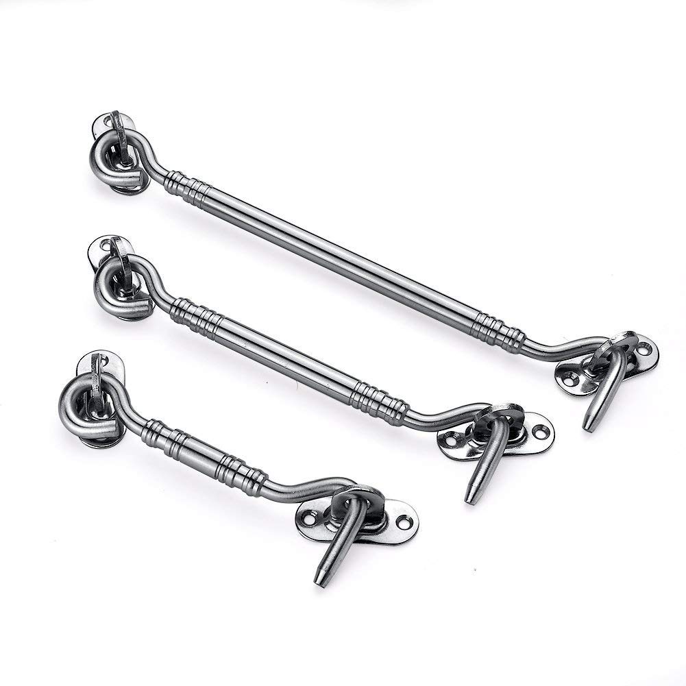 Buy Heavy Duty Cabin Door Hook Eye Catch Window Latch, Lock Hook Gate