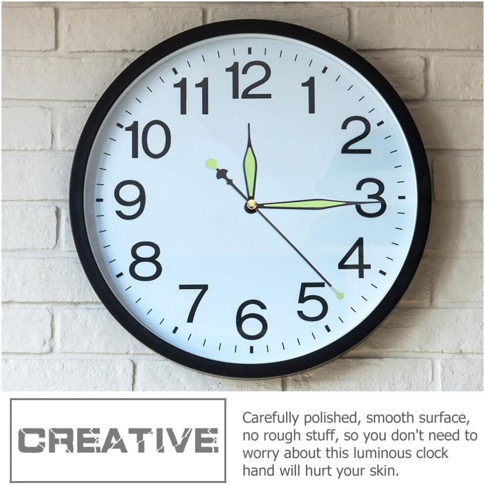 Gatuida DIY Clock Kit Clock Works Replacement Kit Clock Repair Hands 10 Pack Glow Clock Hands Wall Clock Hands Clock Hands with Second Hand in The Dark DIY Clock Kit Clock Repair Hands