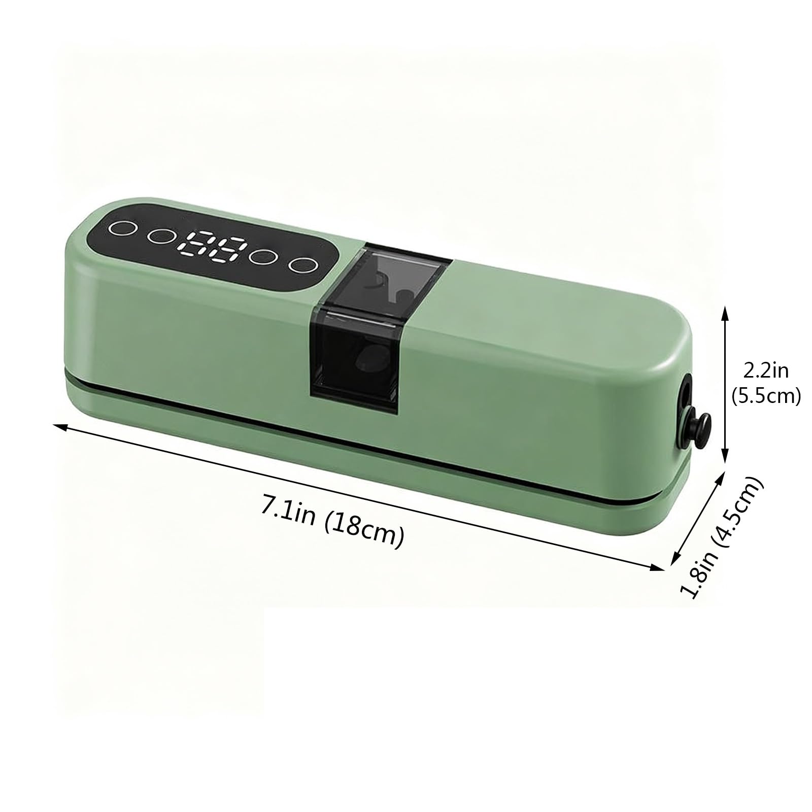 Máquina Compacta De Sellado Al Vacío, Sistema Automático Inteligente De Conservación De Alimentos para La Preparación De Carne, Queso y Comidas(Green)