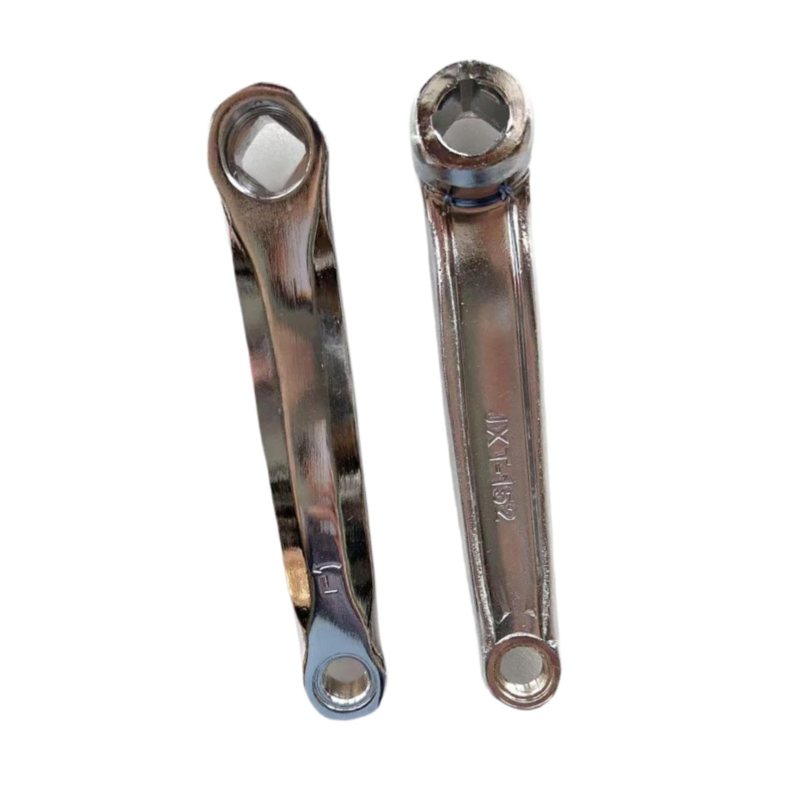 2 Pezzi Braccio Pedivella Bici Accessori Ricambio Set Pedivelle Metallo Compatibile con Cyclette da Allenamento Adatto per Riparazione Palestra Casa