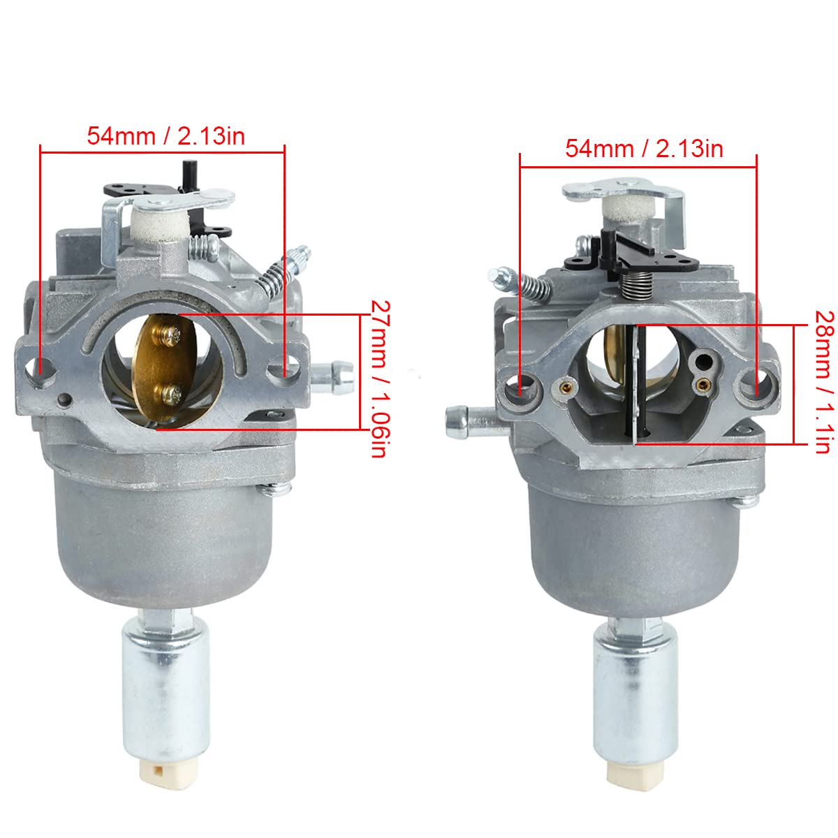 ZAMDOE Carburador 799727 para Briggs & Stratton 698620 690194 791886 799727 695412 792768 496796 499153, 287707 287777 28N707 28N777 14HP 15HP 16HP 17HP 18HP Motores, con Kit de Ajuste