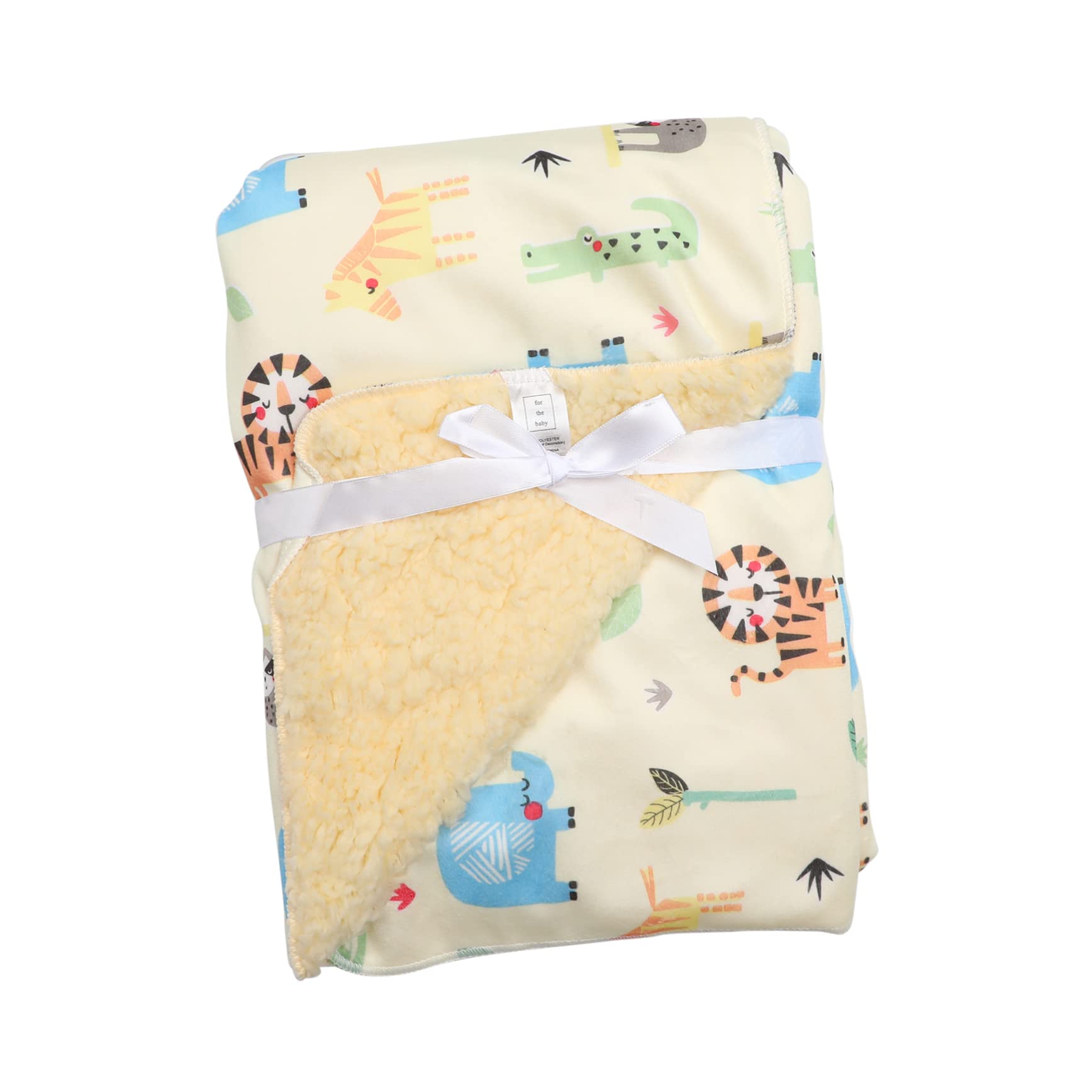IMIKEYA 1 Pc Coperta coperta Baby Toquilla Baby Biancheria da letto per lettino Passeggino per neonati Passeggino per neonati passeggini per neonati in pile di corallo giallo