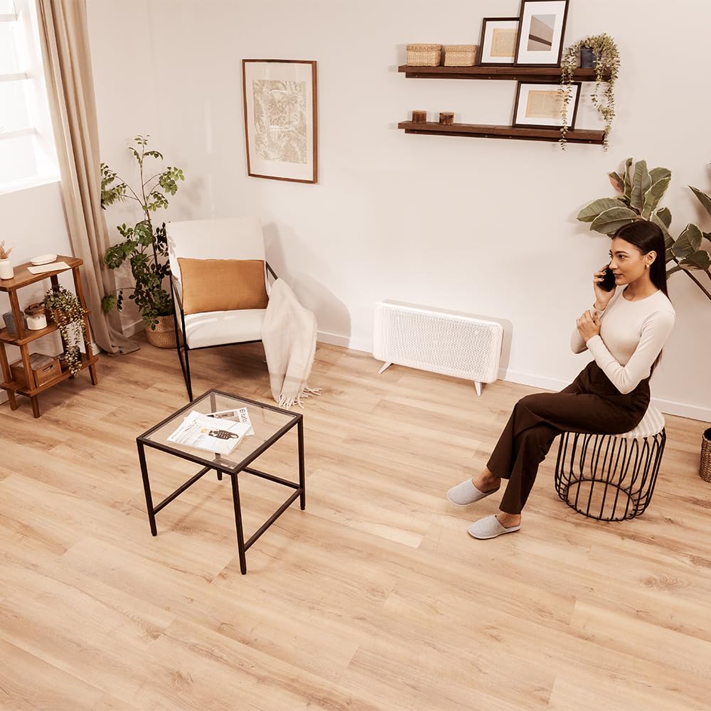 Cecotec Radiatore Elettrico con Telecomando ReadyWarm 2000 Graphene. 1800W, Termostato 15-40ºC, Basso Consumo, Timer 12h, Tripla Sicurezza, Calore Rapido, Design Compatto
