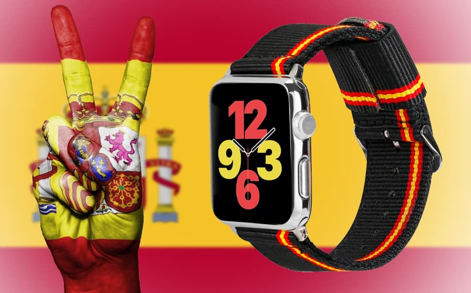 ESTUYOYA Spain Strap compatible with Apple Watch 49mm 46mm 45mm 44mm, (42mm-Serie 1-3) - Image 4