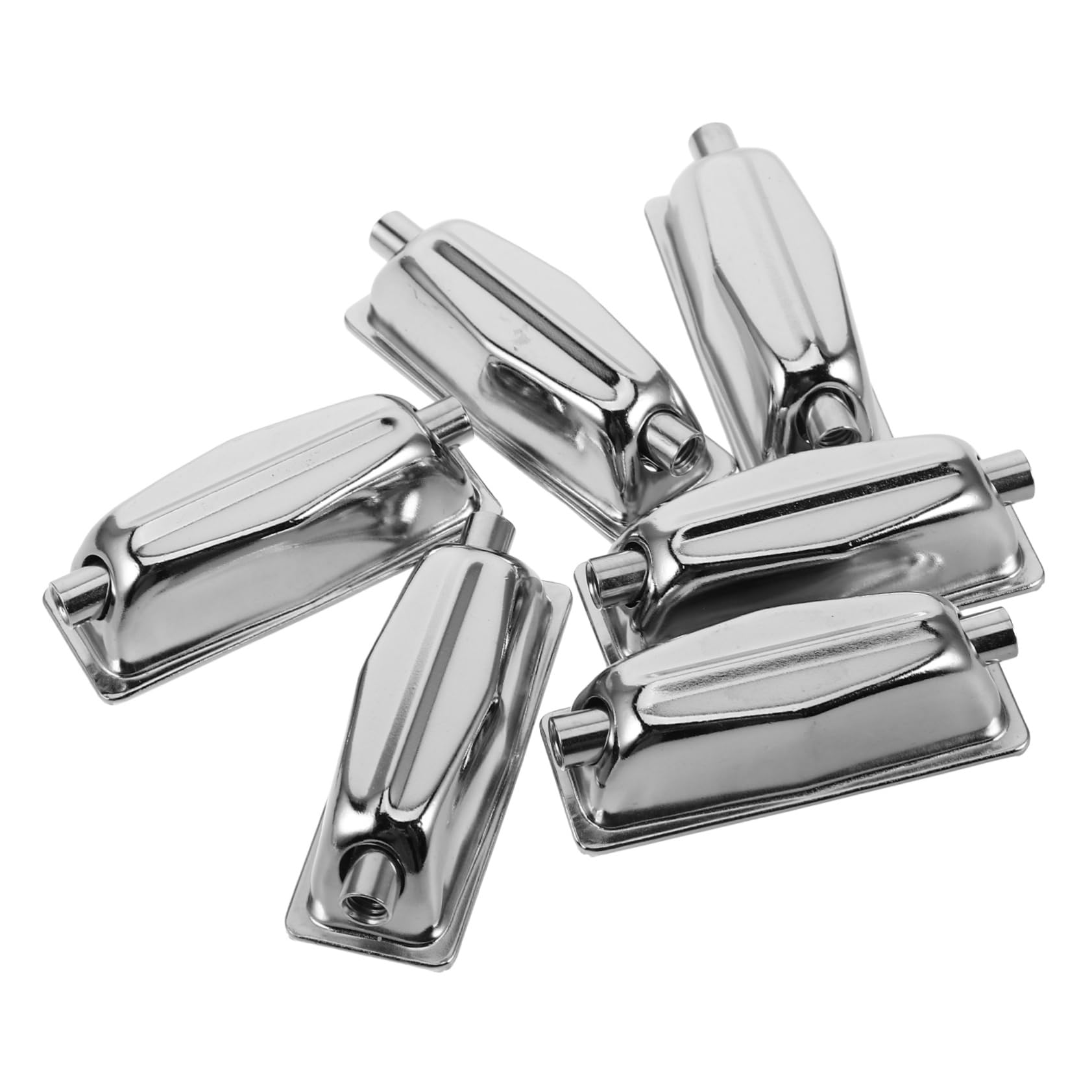 HEMOTON Drum Accessories 6 Pack Metal Drum Lugs Rods for Snare Double End Claw for