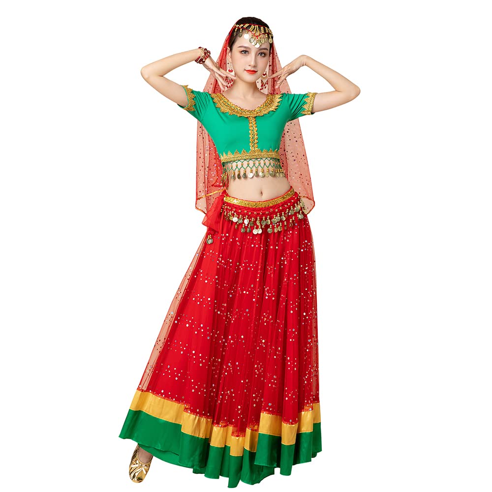 Halloween Bollywood Dance Costumes Kids India Princess Belly Dance