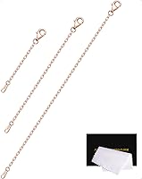 Vista 10 de Extensores de cadena dorada para collares, extensiones de pulsera de plata de ley, extensor de collar dorado para mujer, juego de 3 piezas, 1, 2, 3