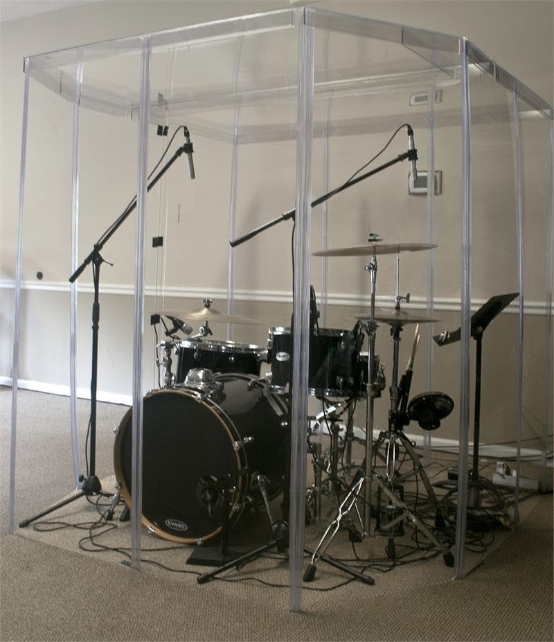 PENNZONI 6ft Acrylic Drum Booth Shield