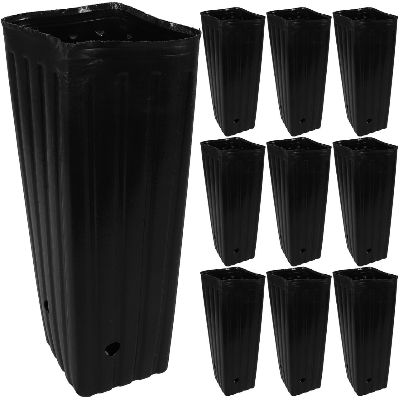 BESPORTBLE 30 bolsas para plántulas, tubos de árboles para plántulas, macetas de cultivo, paquete de variedades, macetas de iniciación, macetas de inicio, bolsas de jardín de infantes, maceteros para