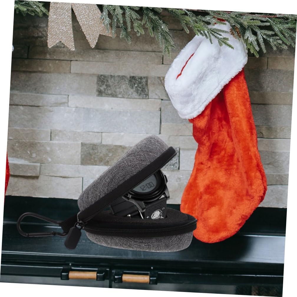 5Er-Packung Aufbewahrungsbox für Uhren Fenster Brillenetui uhr set uhrenset geschenkboxen geschenkkarton tragbare Uhrentasche Uhrenorganisator Wasserdichtes High-End-Nylon Grey
