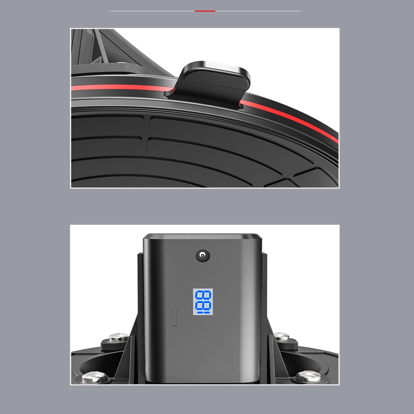 Bomba de AIRE de vacío de 8 pulgadas, suministro de AIRE automático, Extractor de Ventosa eléctrica, Ventosa eléctrica, mantenimiento de presión Inteligente, pantalla Digital, Color Rojo