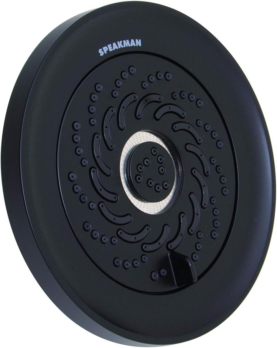 Speakman S-5000-MB-E175 Neo Exhilaration High Pressure Fixed Shower Head, 1.75 GPM, Matte Black