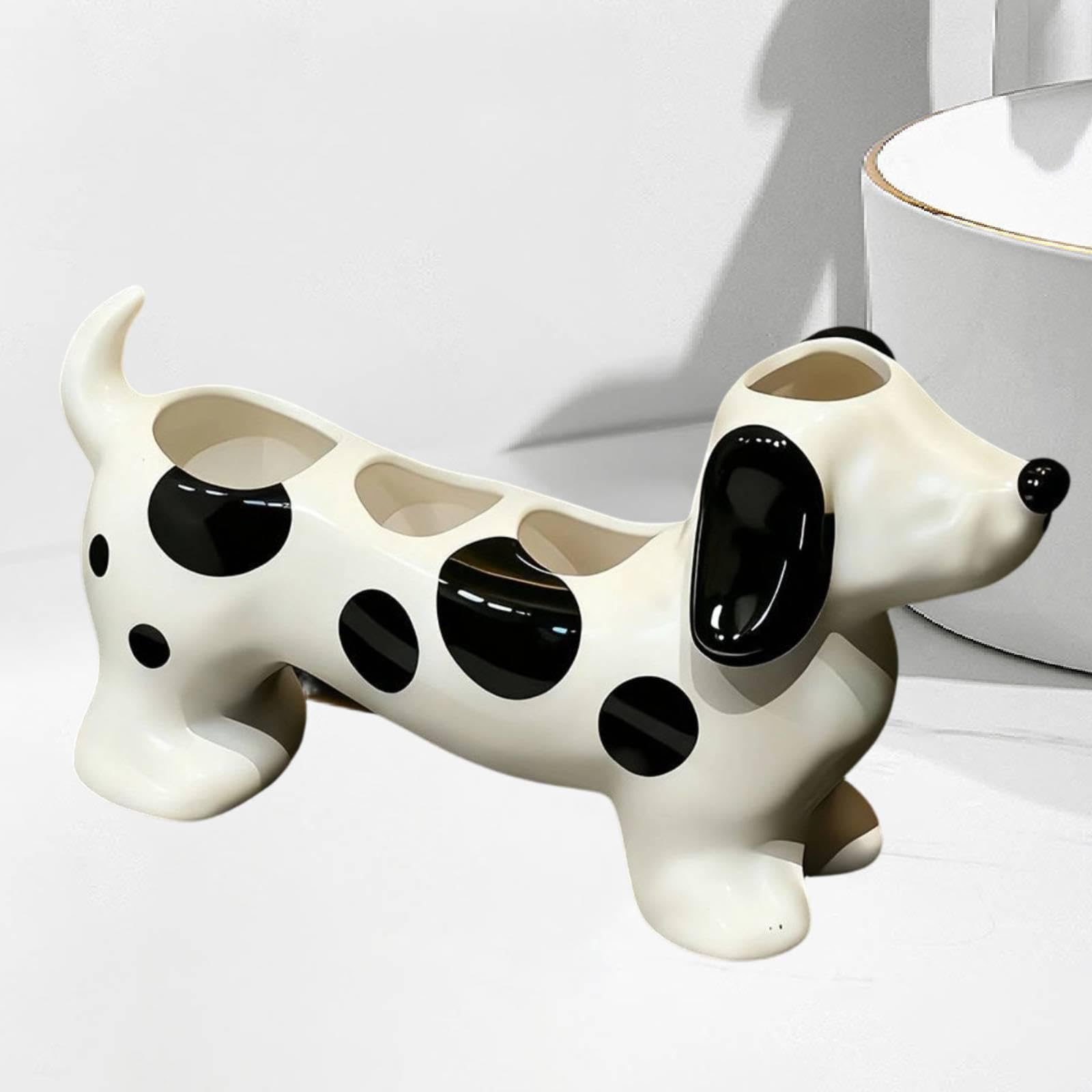 Porta Spazzolini, Vassoio Portaoggetti per di Lavoro Della Cucina, a Forma di Cane per Il Bagno, Adatto per Hotel, Meno Speck