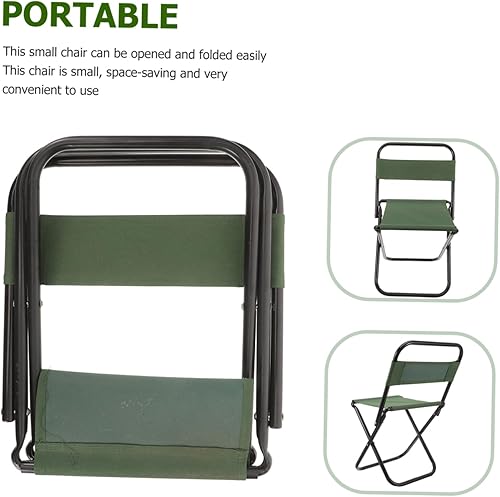 Miniatura 5 de Cómoda silla de campamento plegable ligero taburete de pesca portátil para playa barbacoa uso al aire libre marco calidad artesanía diseño compacto