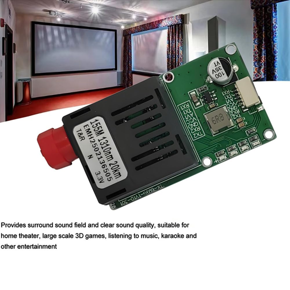 TTL to to Fibres Optique Module ÉQUIPEMENT de TTL Module D'Émetteur Optique TTL for-Drone RX/TX/AV/VCC/GND Interface 20 Km