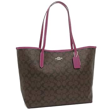 COACH ブラウン/パープル ハンドバッグ Amazon.co.jp: [コーチ] アウトレット トートバッグ