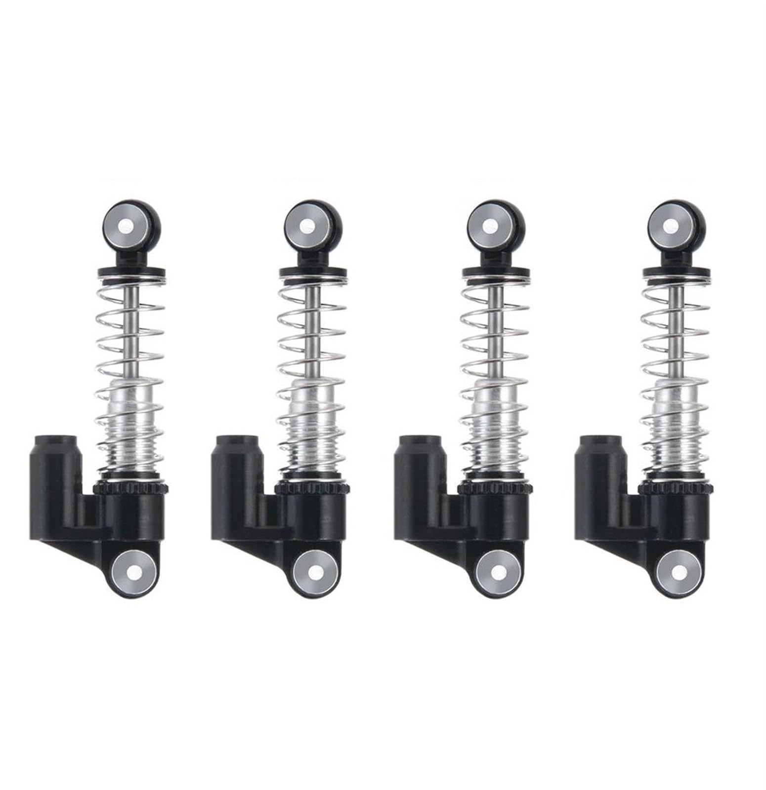 VGEBY RC Stoßdämpfer Aus Aluminiumlegierung | Für 1/24 AXIAL SCX24 Modelle | Einstellbar, 4 Stück, Rot