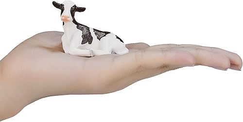 Miniatura 4 de MOJO Holstein - Figura de juguete para ternero acostado