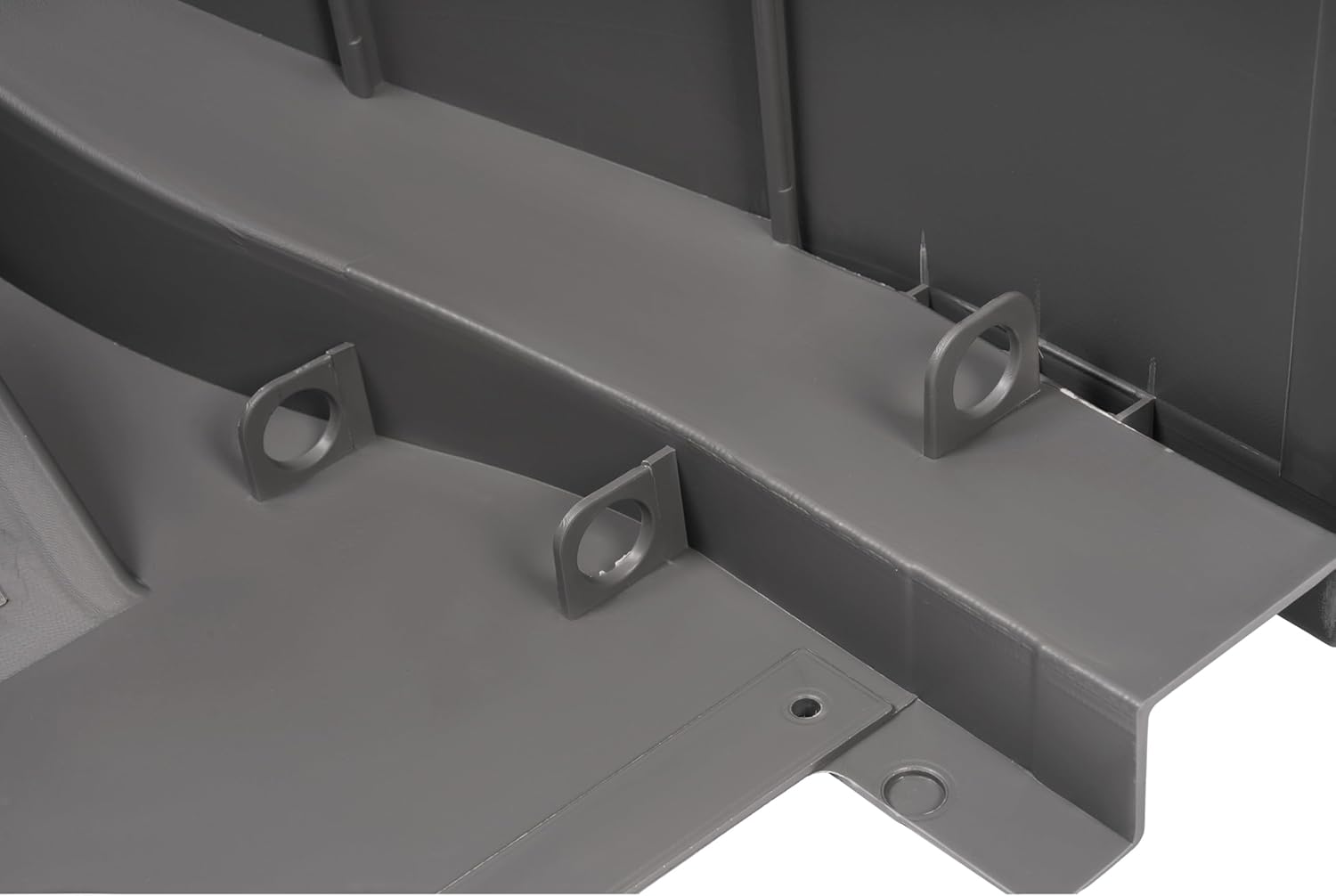 ALMULOO Right Corner Cap Compatible with Morgan Truck Replacement for 62664 Truck Body Curbside Caps Plastic(PP) Unfinished Gray Passenger Side