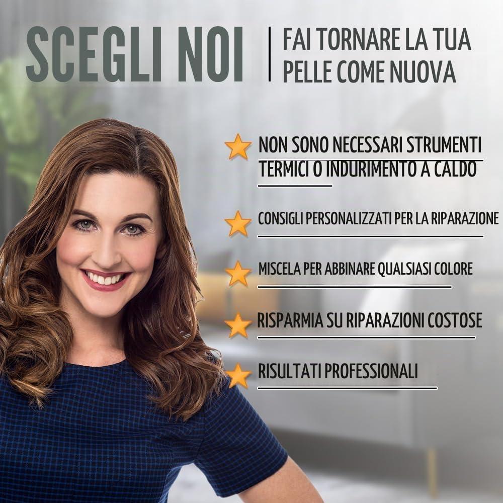 ARCSSAI - Set per la riparazione e il restauro di mobili, sedili auto, divani, giacche, portafogli, cinture, scarpe in pelle, cuoio rigenerato, vinile, pelle sintetica in PU, nero