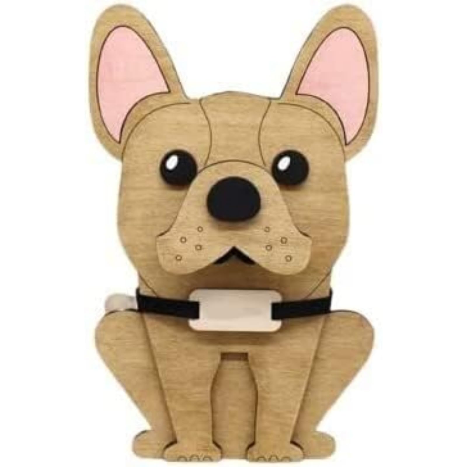 SHAVERUSH Wooden Penguin Eyeglass Holder Display Stand Creative Cute Animal Glasses Holder Handmade Creative Sunglasses Display for Desktop Accessory, Home Office Decor, Birthday (Bulldog)
