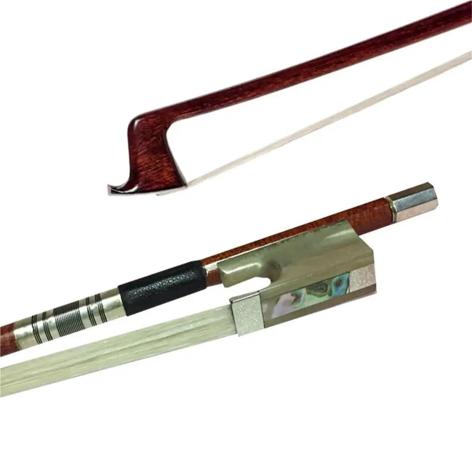Arcos De Violín Para Principiantes Arco De Violín Híbrido Fibra Carbono Accesorios Cuerno Buey Blanco Piel Madera Ligero Respuesta Rápida