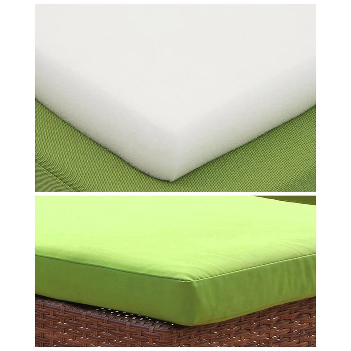 Cuscino Impermeabile Per Panche Da Giardino - 120x40cm, Spessore 5cm, Verde, Con Cinghie Antiscivolo - Foto 10