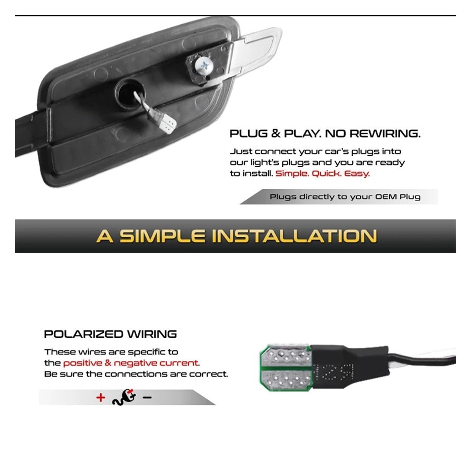 Indicatori Nello Retrovisore Per Pontiac G8 2008-2009 Paraurti Anteriore Luci Di Posizione Laterali A LED Lampade Ambra Luce Direzione/Luci Ingombro DRL T10 12V(White)