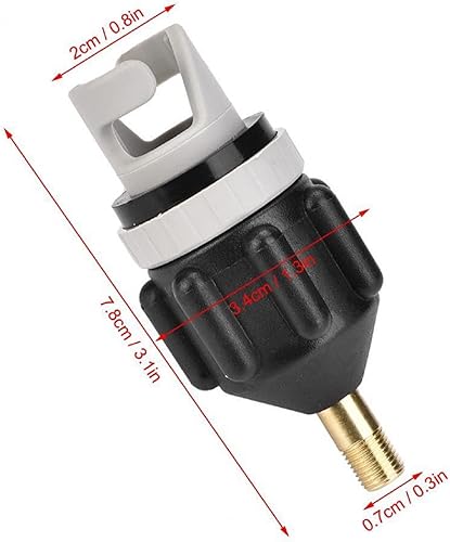 Miniatura 2 de Yavzevlqi Accesorio de placa de radios Adaptador de paleta de barco inflable Adaptador de bomba de sup Adaptador de válvula de aire estándar