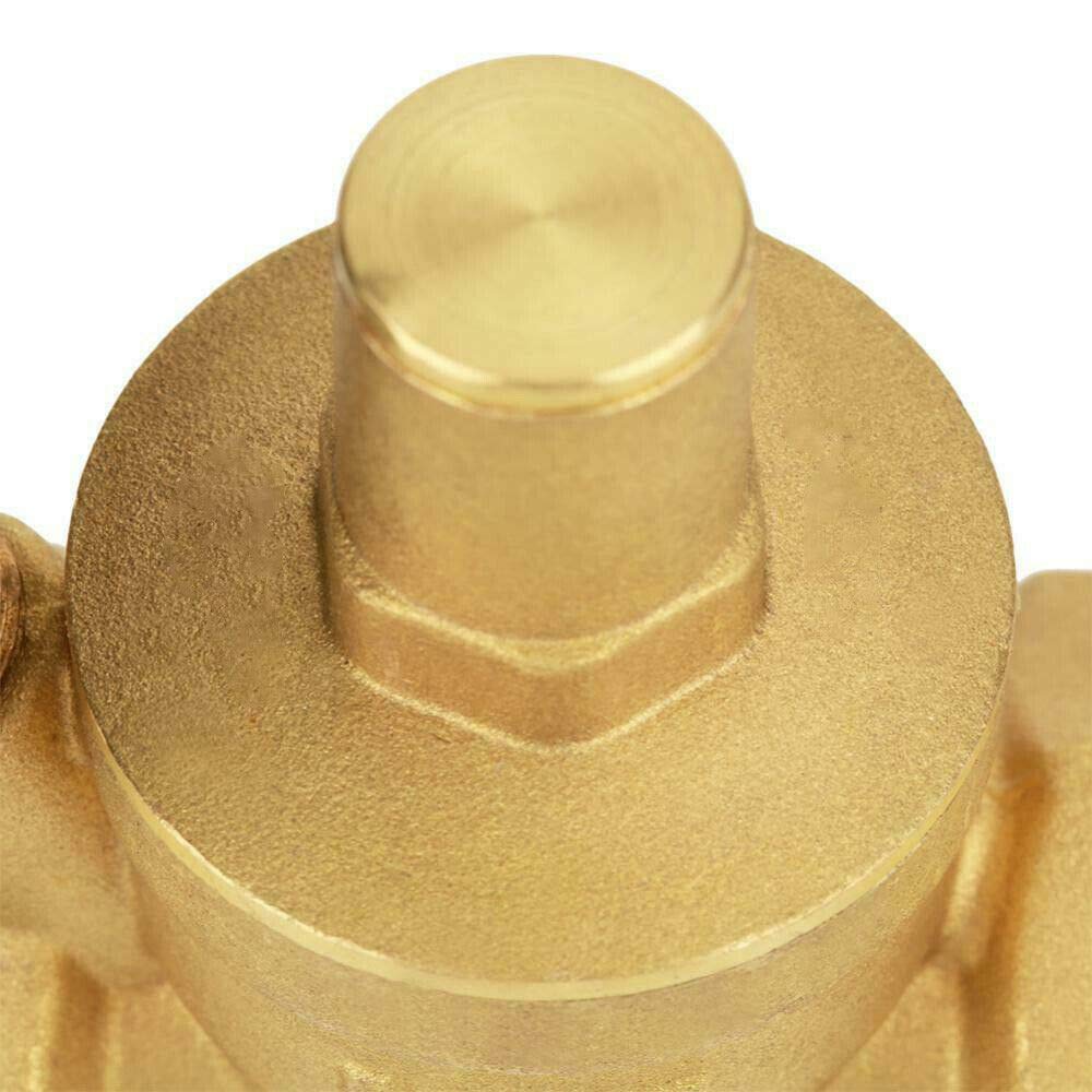 Válvula de reducción de presión DN40 ajustable de latón válvula regulador de presión de agua válvula para energía solar, calentador de gas y grifo (grande)