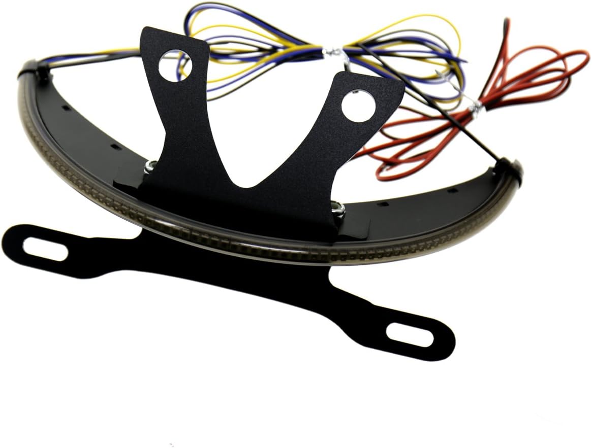 LED Fender Turn Signal Kit Smoked Lens&Tag Light&Bracket For Victory 2003-2017