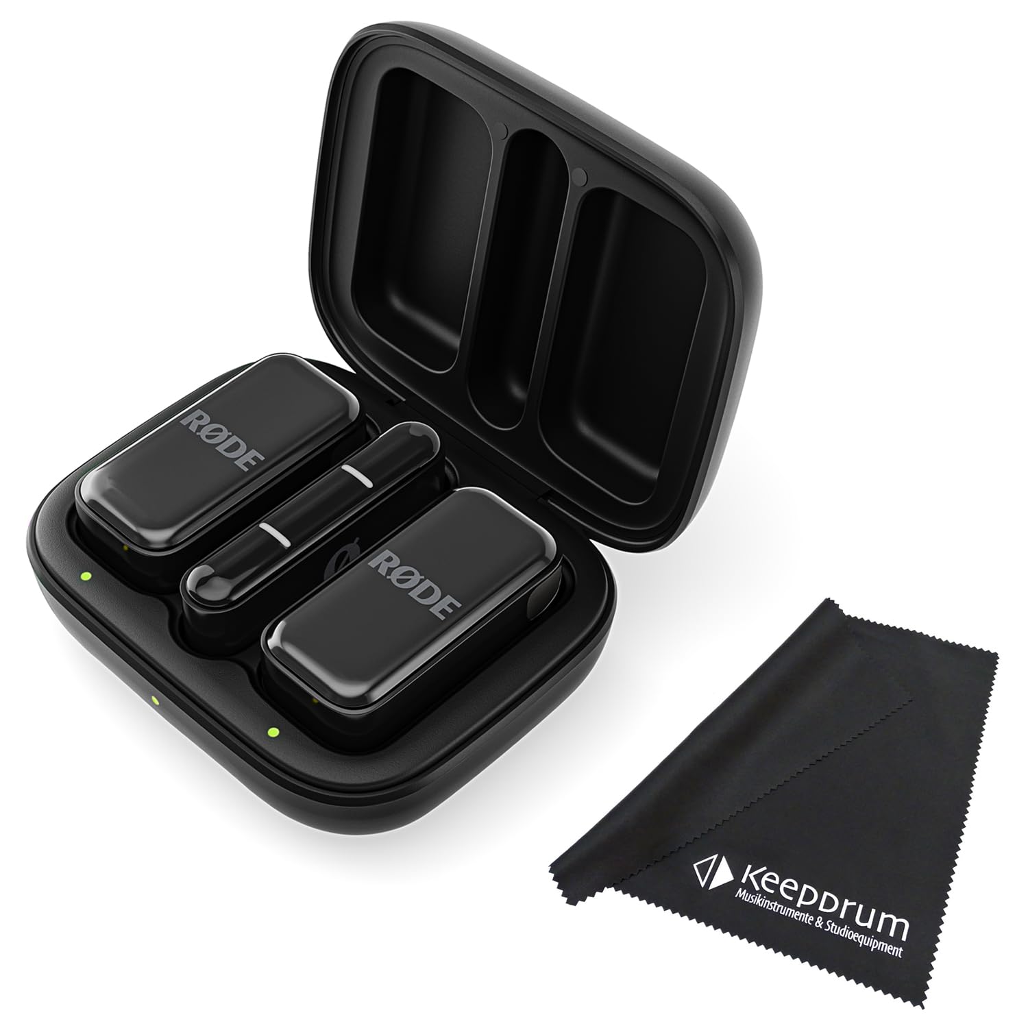 RØDE Système de microphone sans fil Micro USB-C pour smartphones avec chiffon en microfibre keepdrum