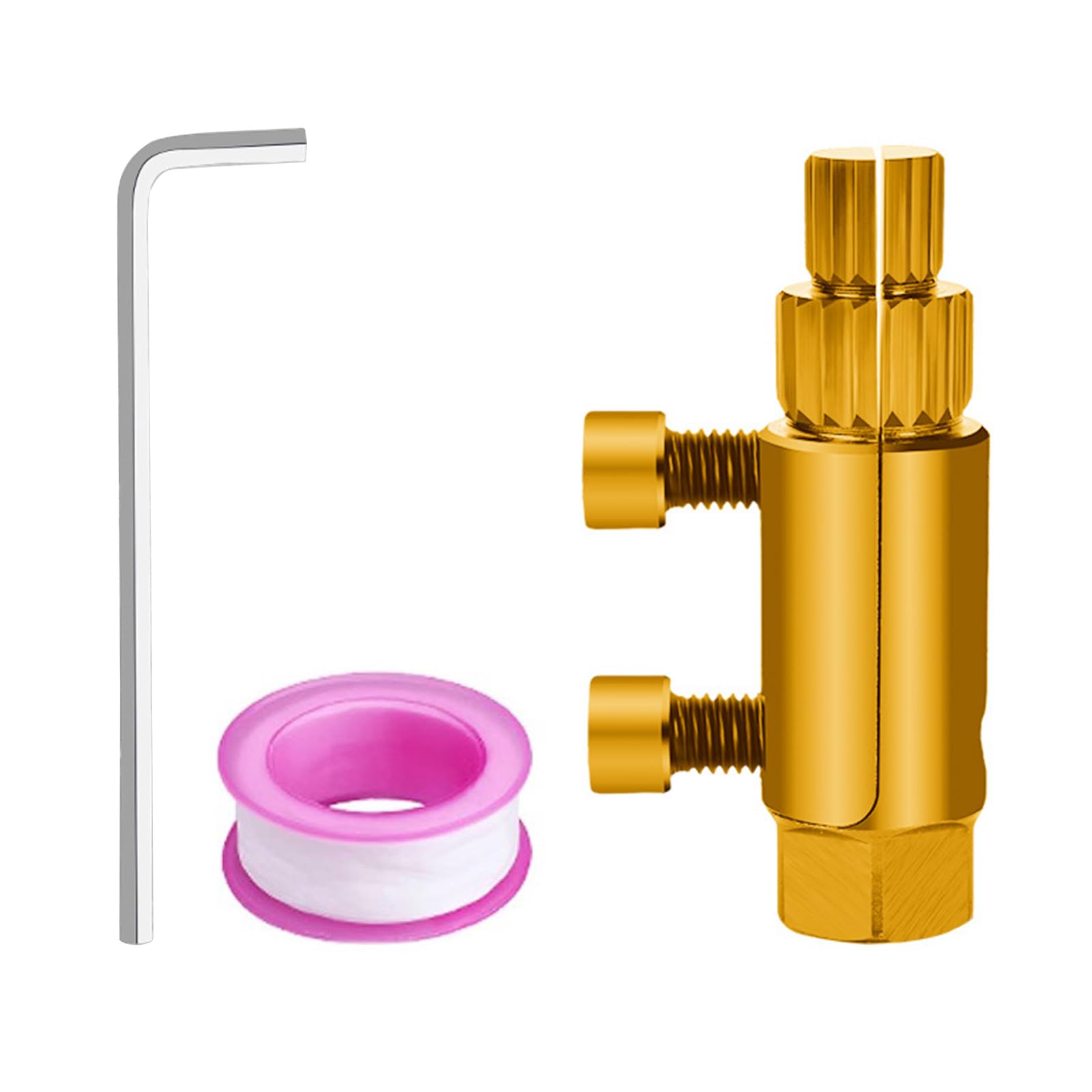 Pffiocix Gold Comprehensive Faucet Valve Removal Set, Durable Faucet Screw Extractor Tool For Efficient Plumbing Solutions, Rust Resistant Screw Remover