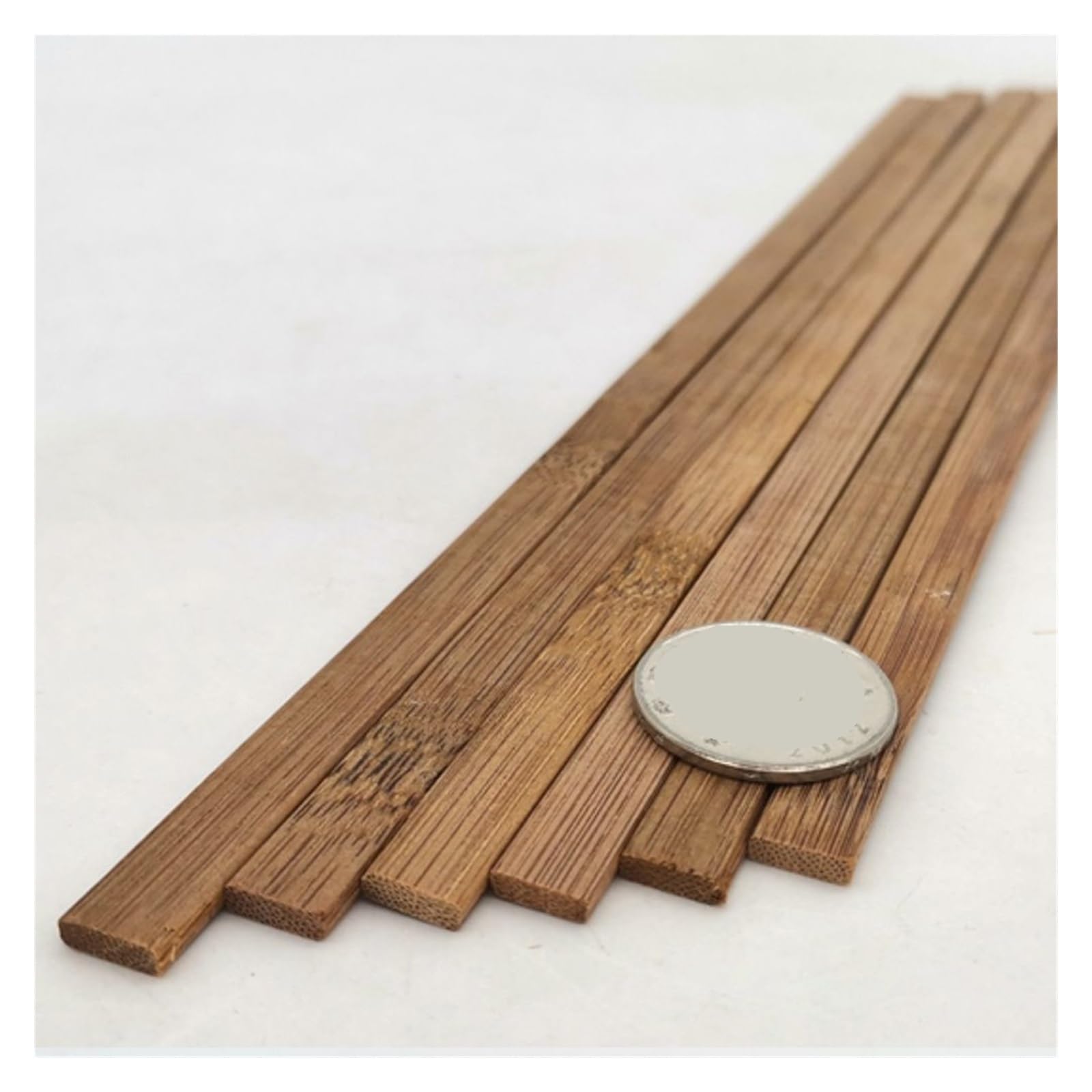 Tiges en Bois, Lot de 40 bâtons de Bambou, tiges de Chevilles for travaux manuels, Bricolage, bâtons en Bois Brut, Plusieurs Tailles