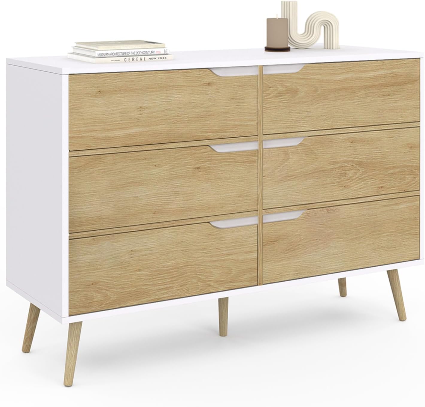 Cómoda 6 cajones escandinavo