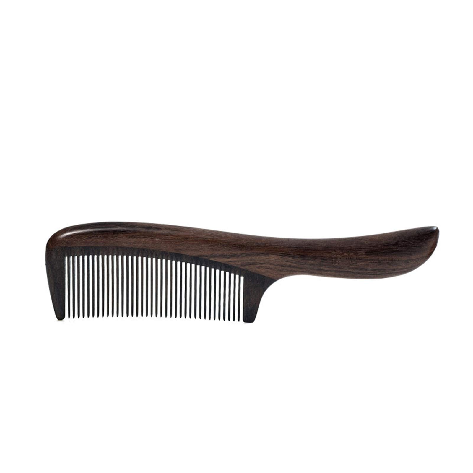 Grzebień do włosów Długi uchwyt drewniany grzebień 100% Handmade Hair Combs Grzebień drewna Solidny gładki bez statycznego Nie Detangle, Great for Scalp and Hair Health
