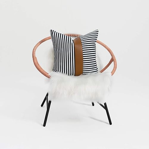 Miniatura 9 de Hofdeco Funda de almohada lumbar decorativa con estampado de tela de barro africano, patrón Bogolan, funda de cojín de tela pesada, 20 x 12 pulgadas